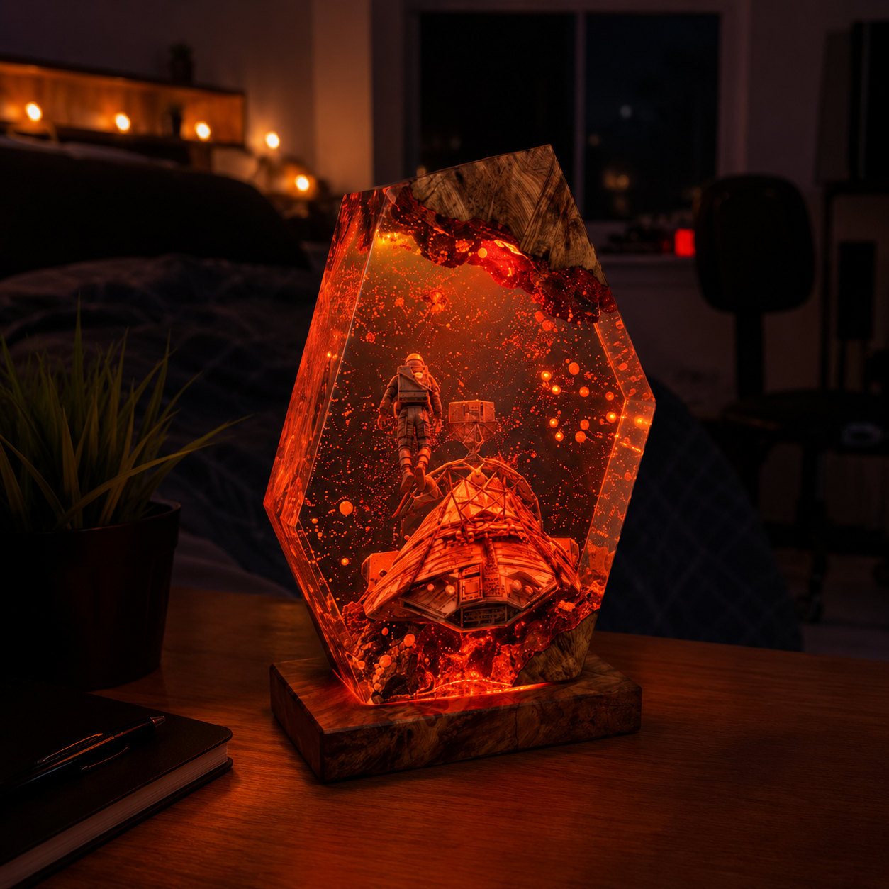 Ares Mission Resin Lamp